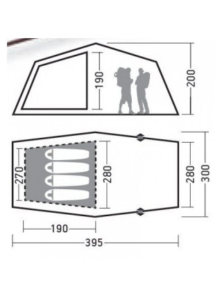 Палатка с автоматическим каркасом GREENELL Трим 4 квик 